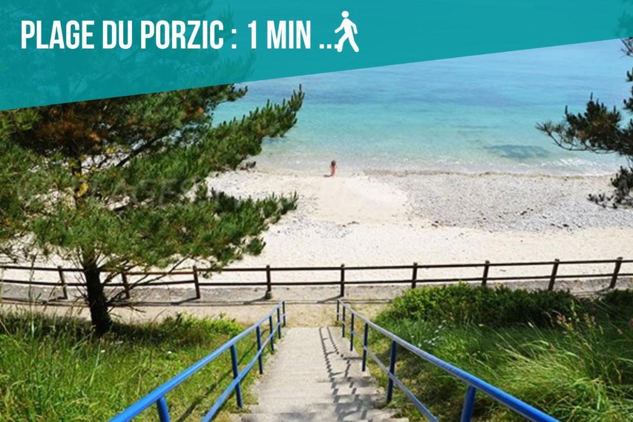 Studio dans une longère de charme près de la plage Crozon Extérieur photo